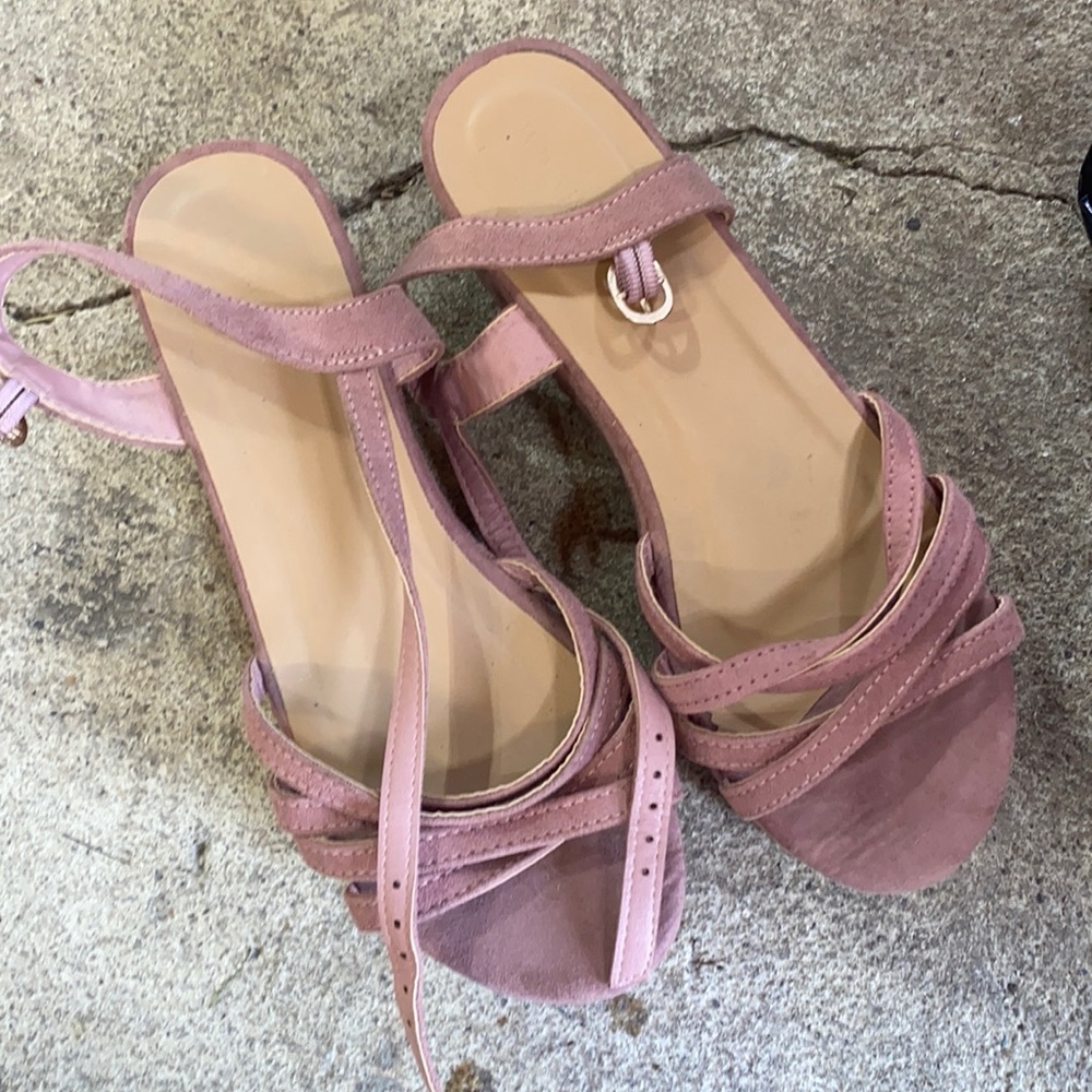 Bamboo platform sandals
